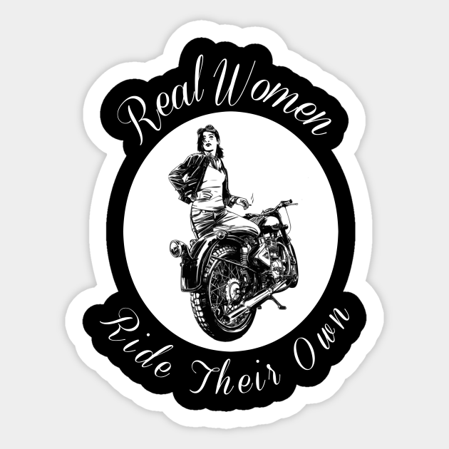 Woman Motorcycle Rider Design Motorcycle Biker Lovers Sticker